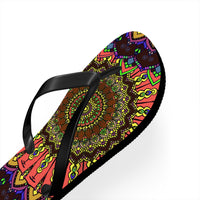 Vibrant Mandala Flip Flops - Colorful & Intricate Shoes - Blululi