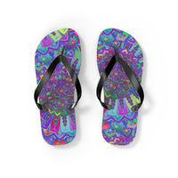 Vibrant Mandala Flip Flops - Colorful & Intricate Shoes - Blululi