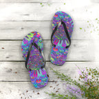 Vibrant Mandala Flip Flops - Colorful & Intricate Shoes - Blululi