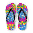 Vibrant Mandala Flip Flops - Colorful & Intricate Shoes - Blululi