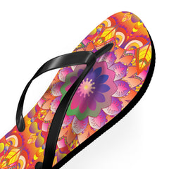 Vibrant Mandala Flip Flops - Colorful & Intricate Shoes - Blululi