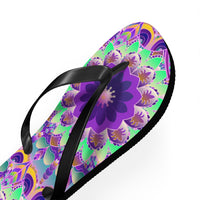 Vibrant Mandala Flip Flops - Colorful & Peaceful Shoes - Blululi