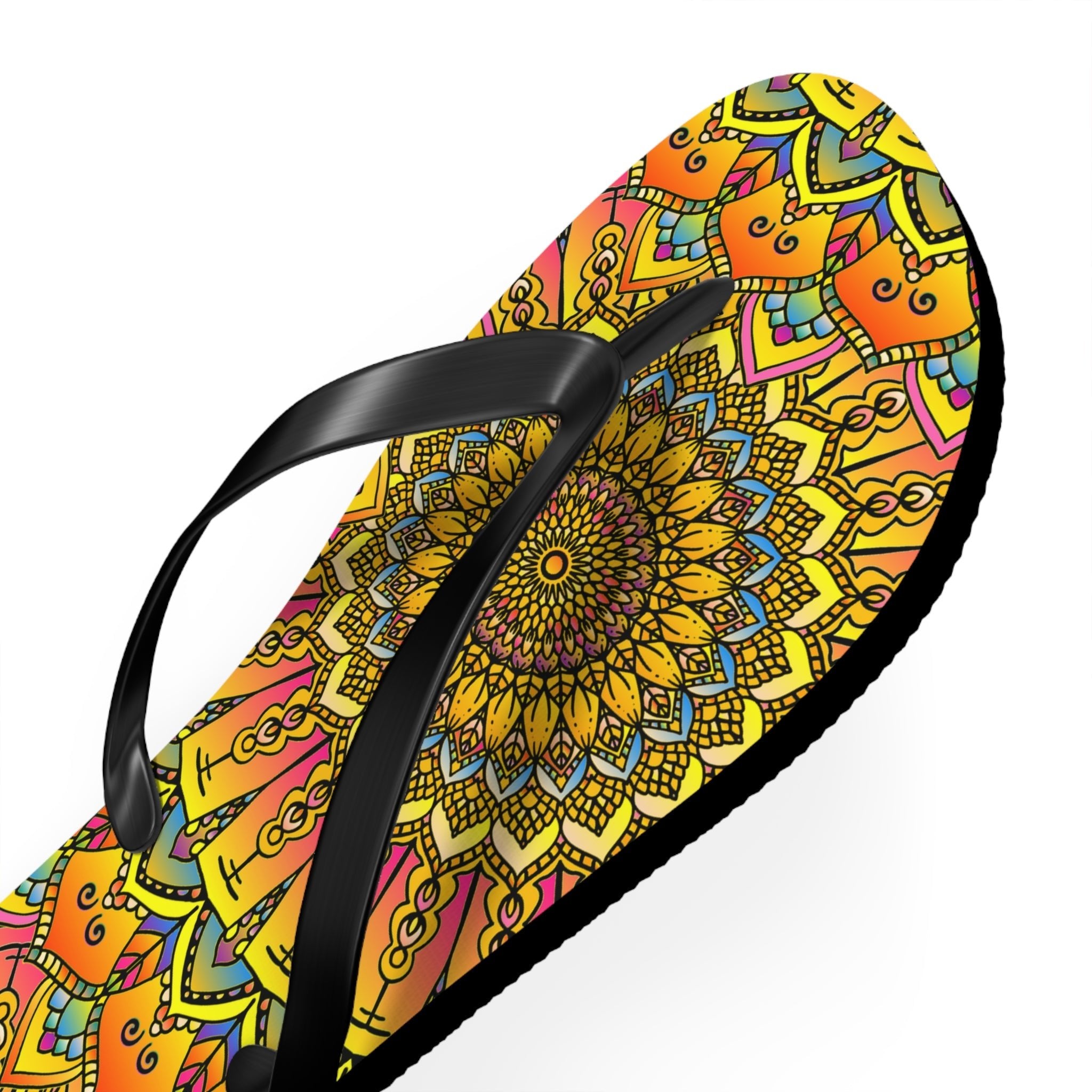 Vibrant Mandala Flip Flops - Colorful & Stylish Shoes - Blululi