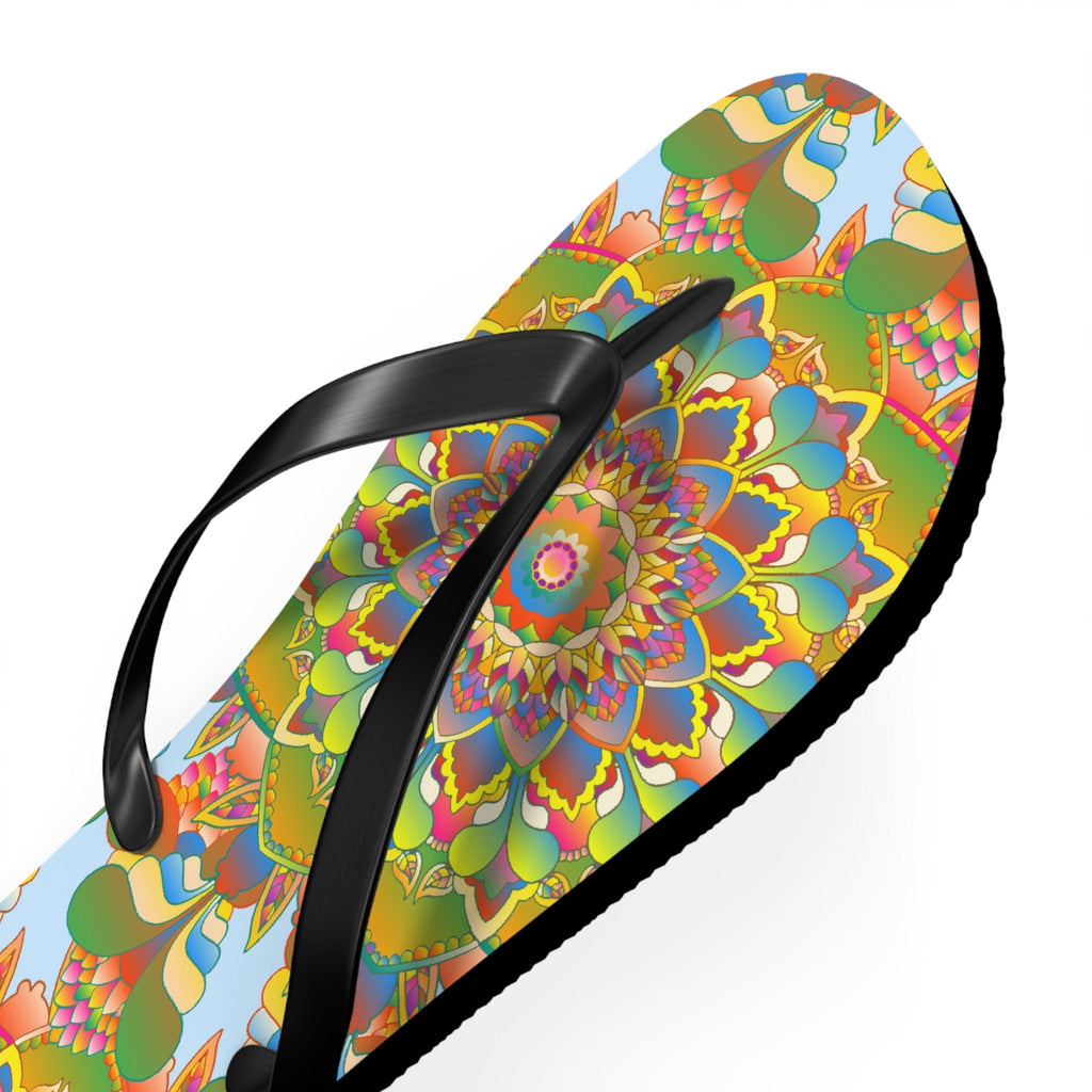 Vibrant Mandala Flip Flops - Colorful & Stylish Shoes - Blululi