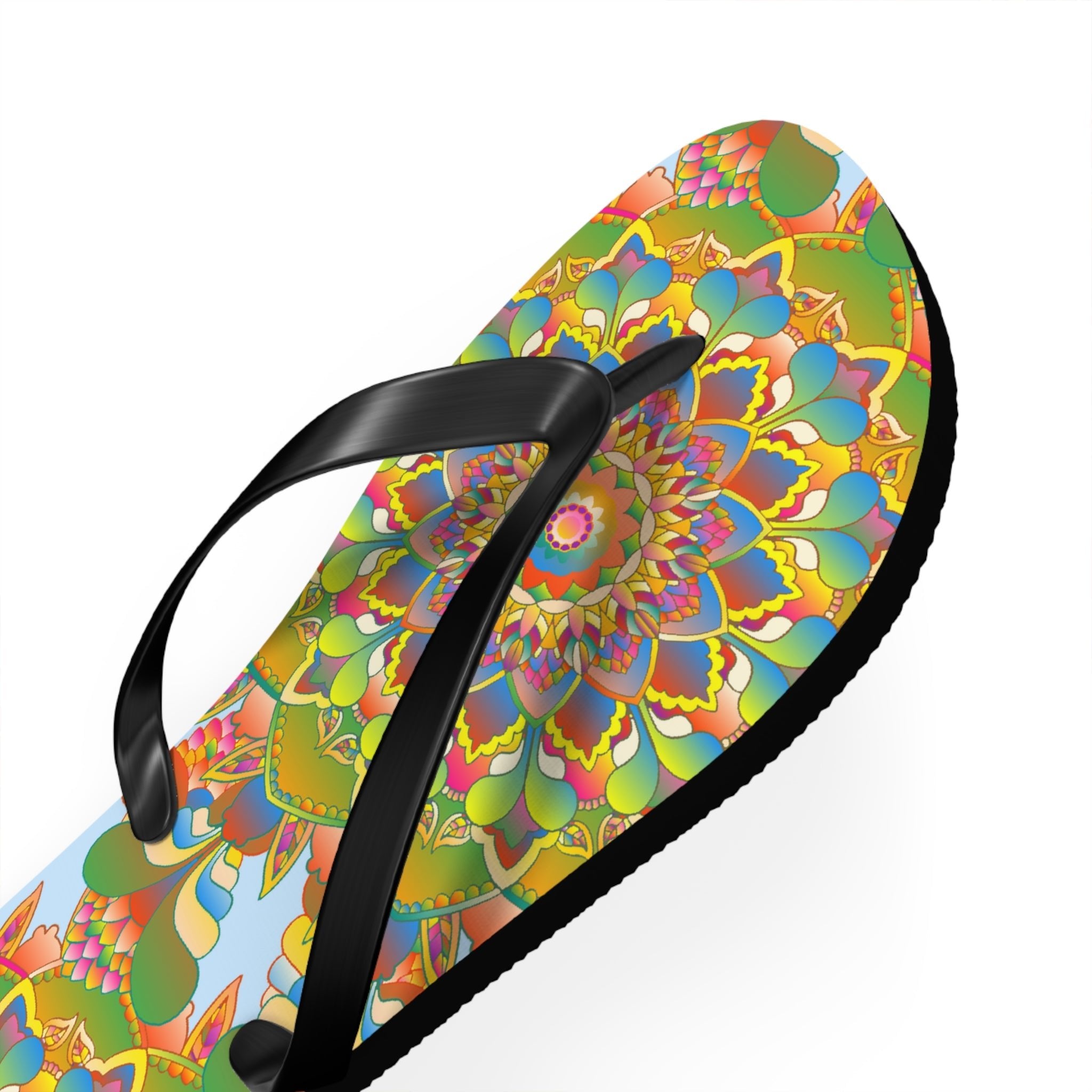 Vibrant Mandala Flip Flops - Colorful & Stylish Shoes - Blululi