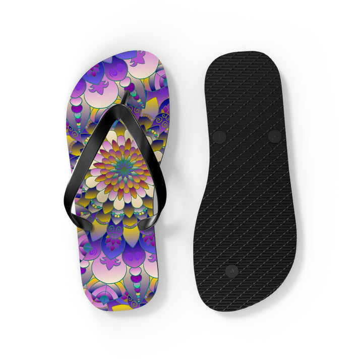 Vibrant Mandala Flip Flops - Comfort & Style Shoes - Blululi