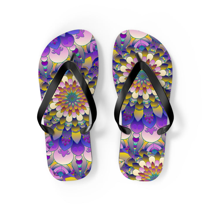 Vibrant Mandala Flip Flops - Comfort & Style Shoes - Blululi