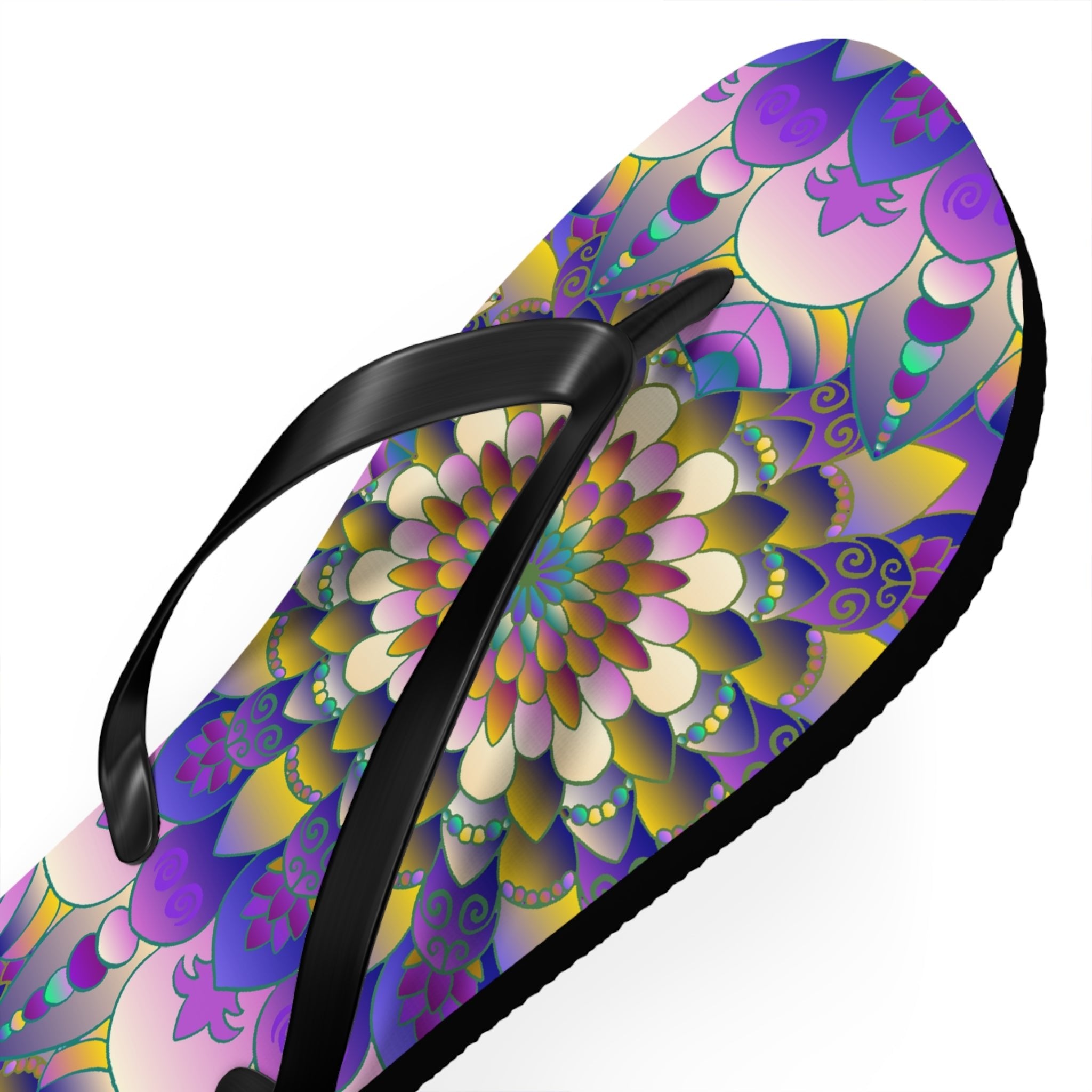 Vibrant Mandala Flip Flops - Comfort & Style Shoes - Blululi