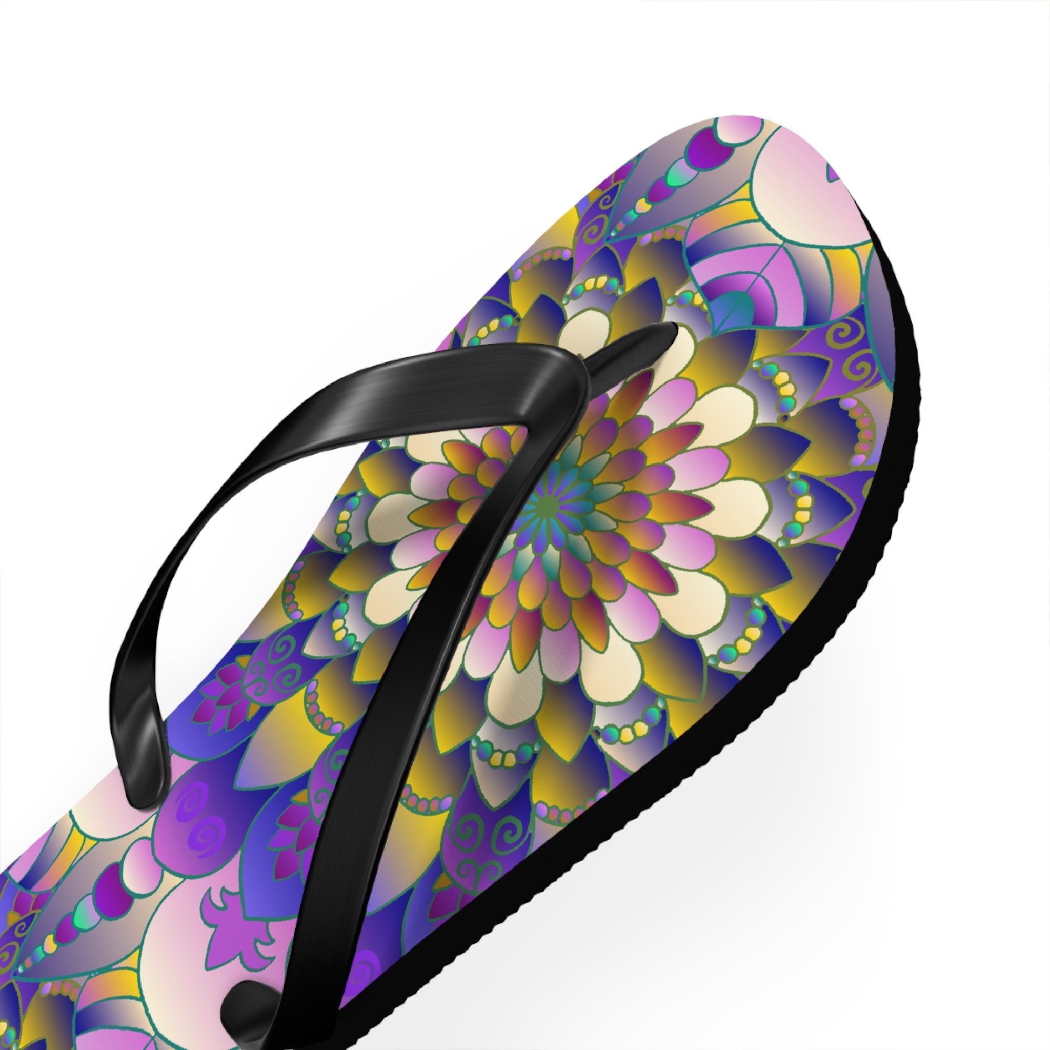 Vibrant Mandala Flip Flops - Comfort & Style Shoes - Blululi