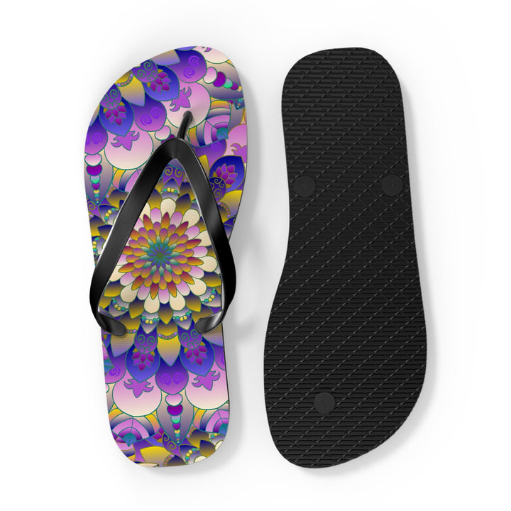 Vibrant Mandala Flip Flops - Comfort & Style Shoes - Blululi