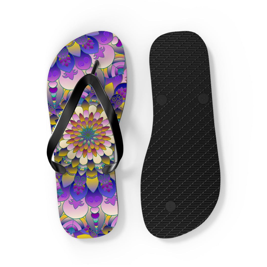 Vibrant Mandala Flip Flops - Comfort & Style Shoes - Blululi