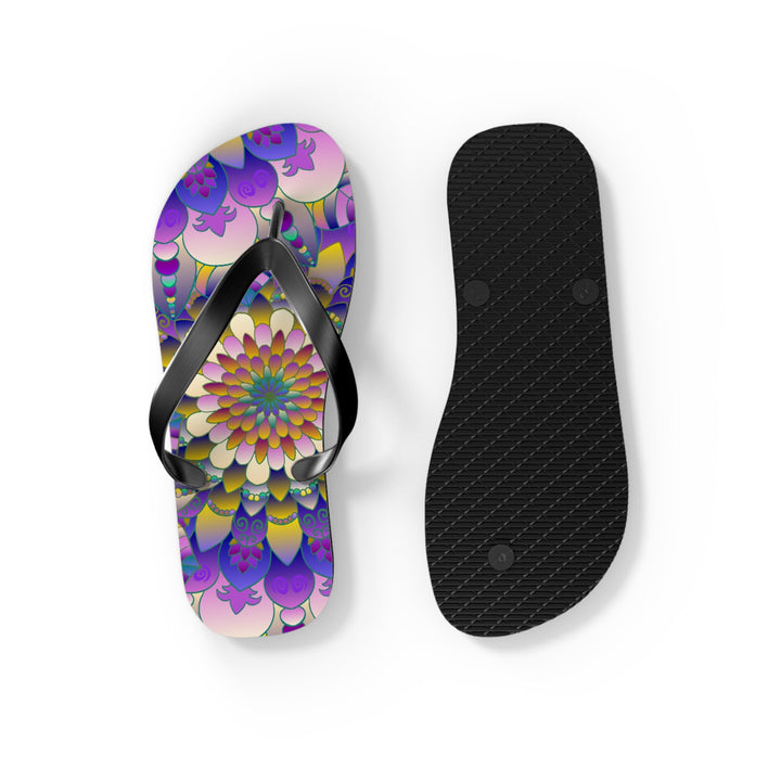 Vibrant Mandala Flip Flops - Comfort & Style Shoes - Blululi