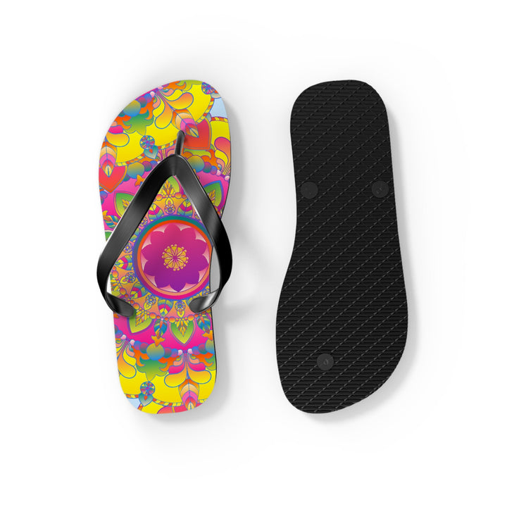 Vibrant Mandala Flip Flops - Comfort & Style Shoes - Blululi