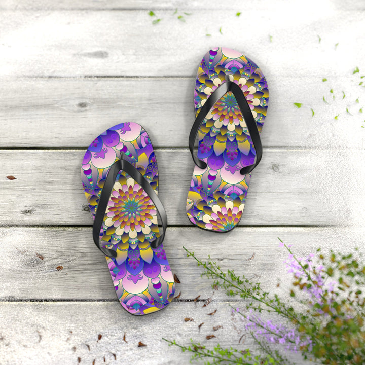 Vibrant Mandala Flip Flops - Comfort & Style Shoes - Blululi