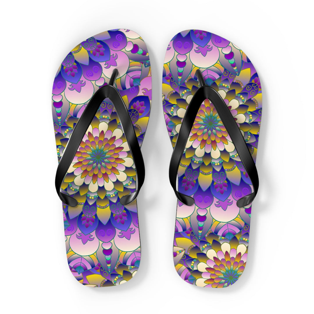 Vibrant Mandala Flip Flops - Comfort & Style Shoes - Blululi