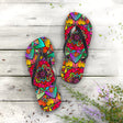 Vibrant Mandala Flip Flops - Comfort & Style Shoes - Blululi