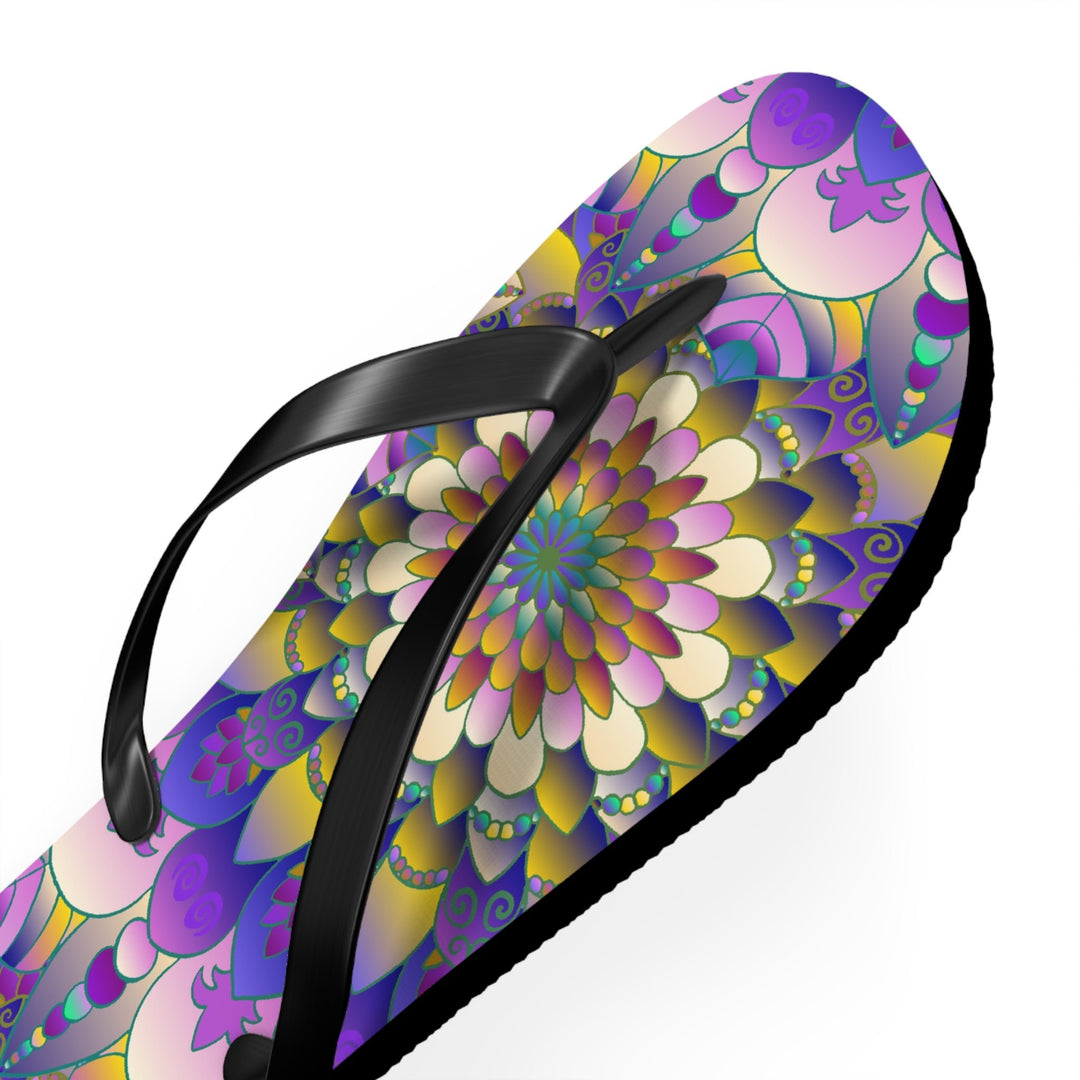 Vibrant Mandala Flip Flops - Comfort & Style Shoes - Blululi