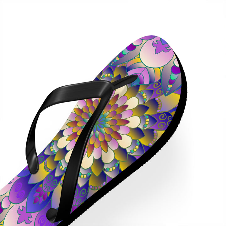 Vibrant Mandala Flip Flops - Comfort & Style Shoes - Blululi