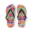 Vibrant Mandala Flip Flops - Spiritual & Colorful Shoes - Blululi