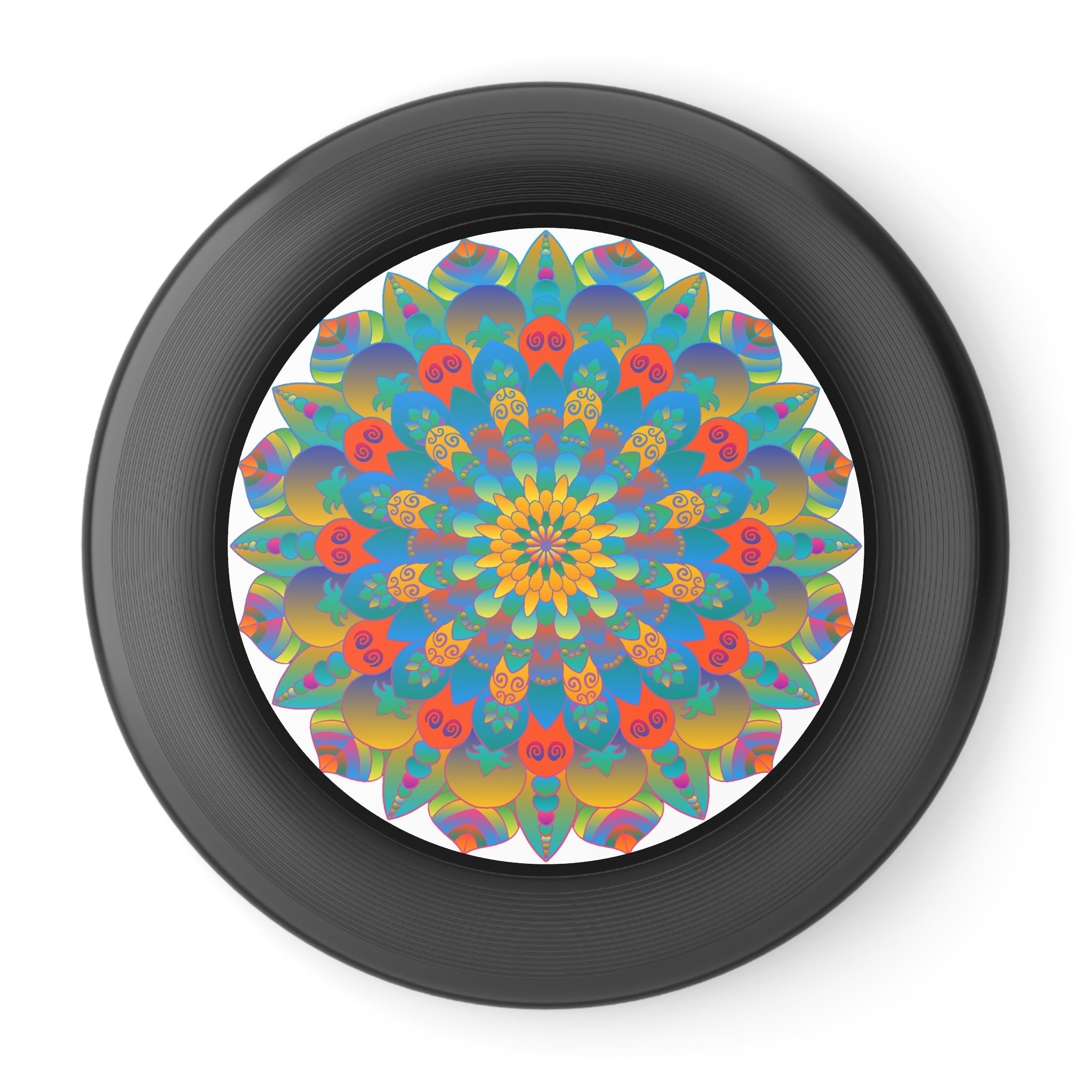 Vibrant Mandala Frisbee: Beach Fun! Accessories - Blululi