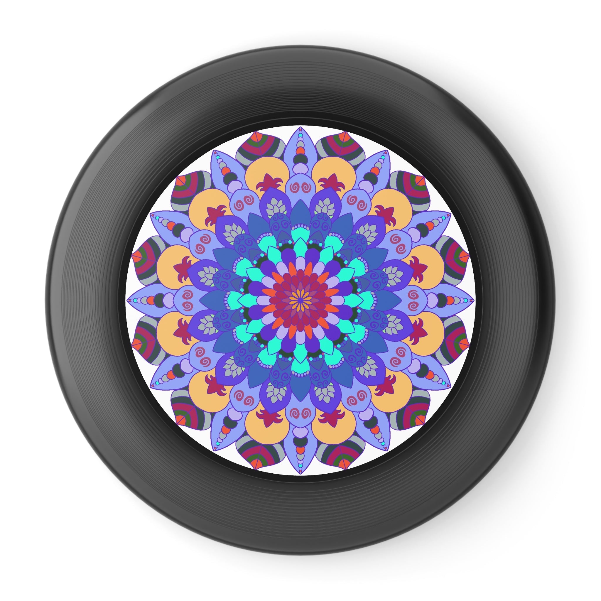 Vibrant Mandala Frisbee: Colorful Art Disc Accessories - Blululi