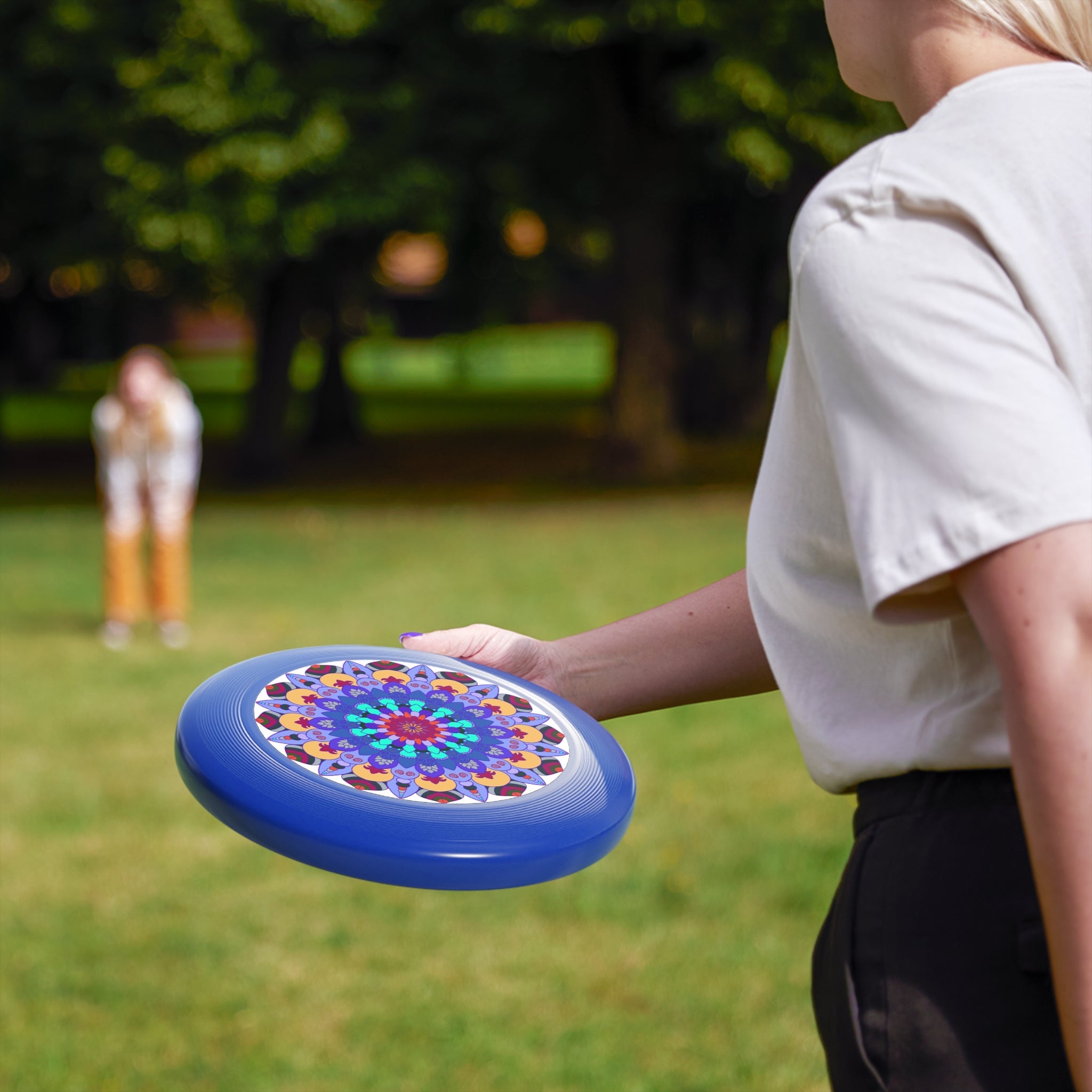 Vibrant Mandala Frisbee: Colorful Art Disc Accessories - Blululi