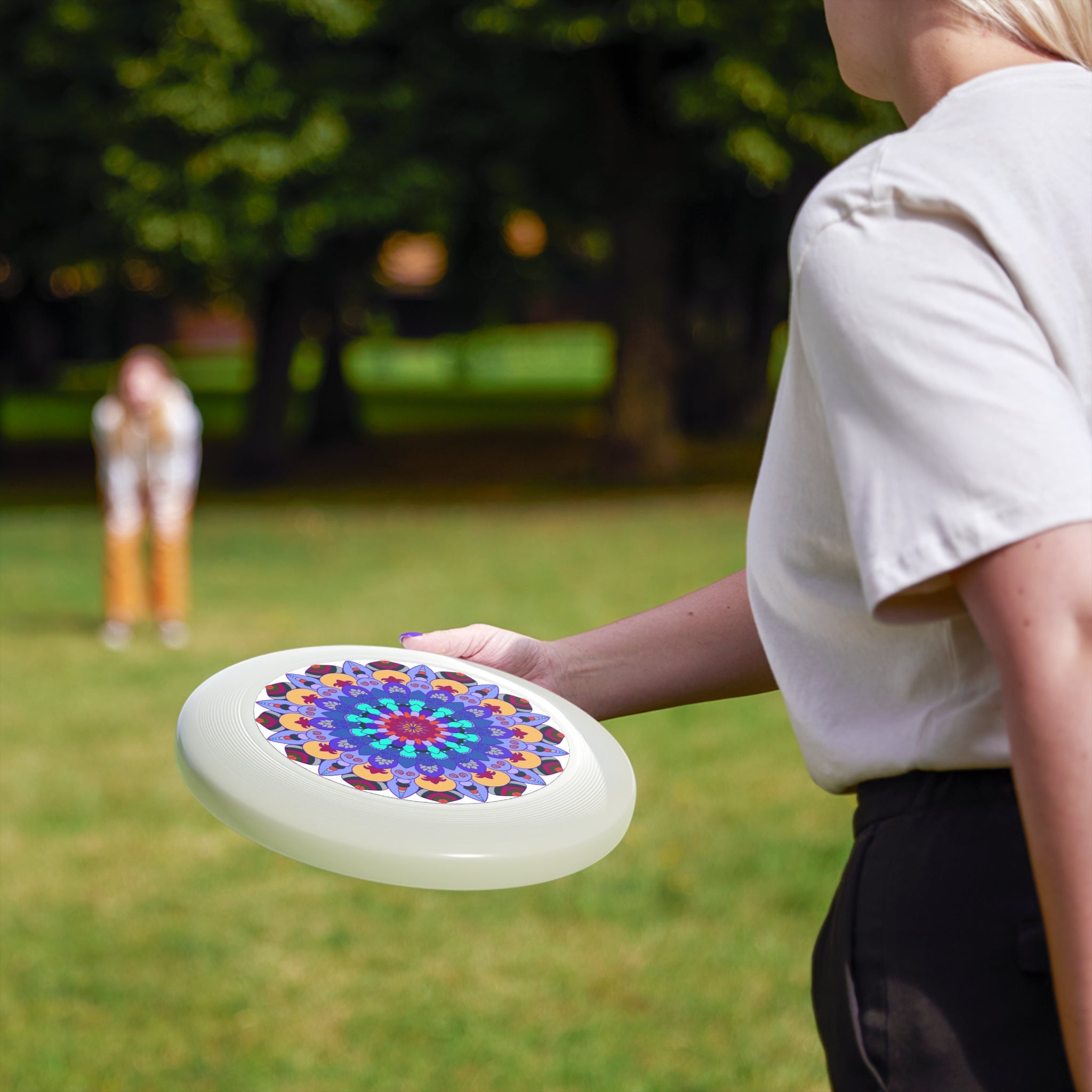 Vibrant Mandala Frisbee: Colorful Art Disc Accessories - Blululi