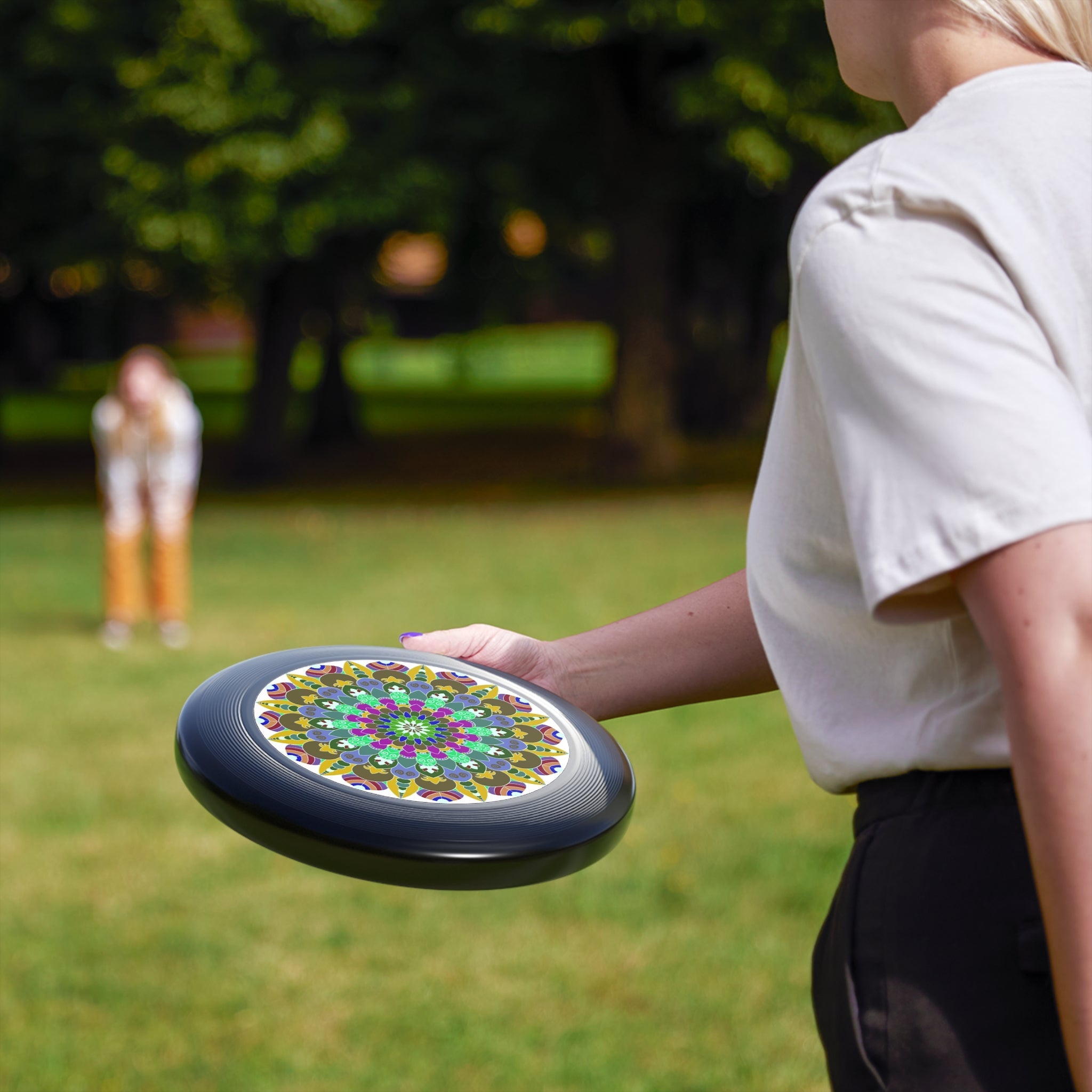 Vibrant Mandala Frisbee: Colorful Design Accessories - Blululi