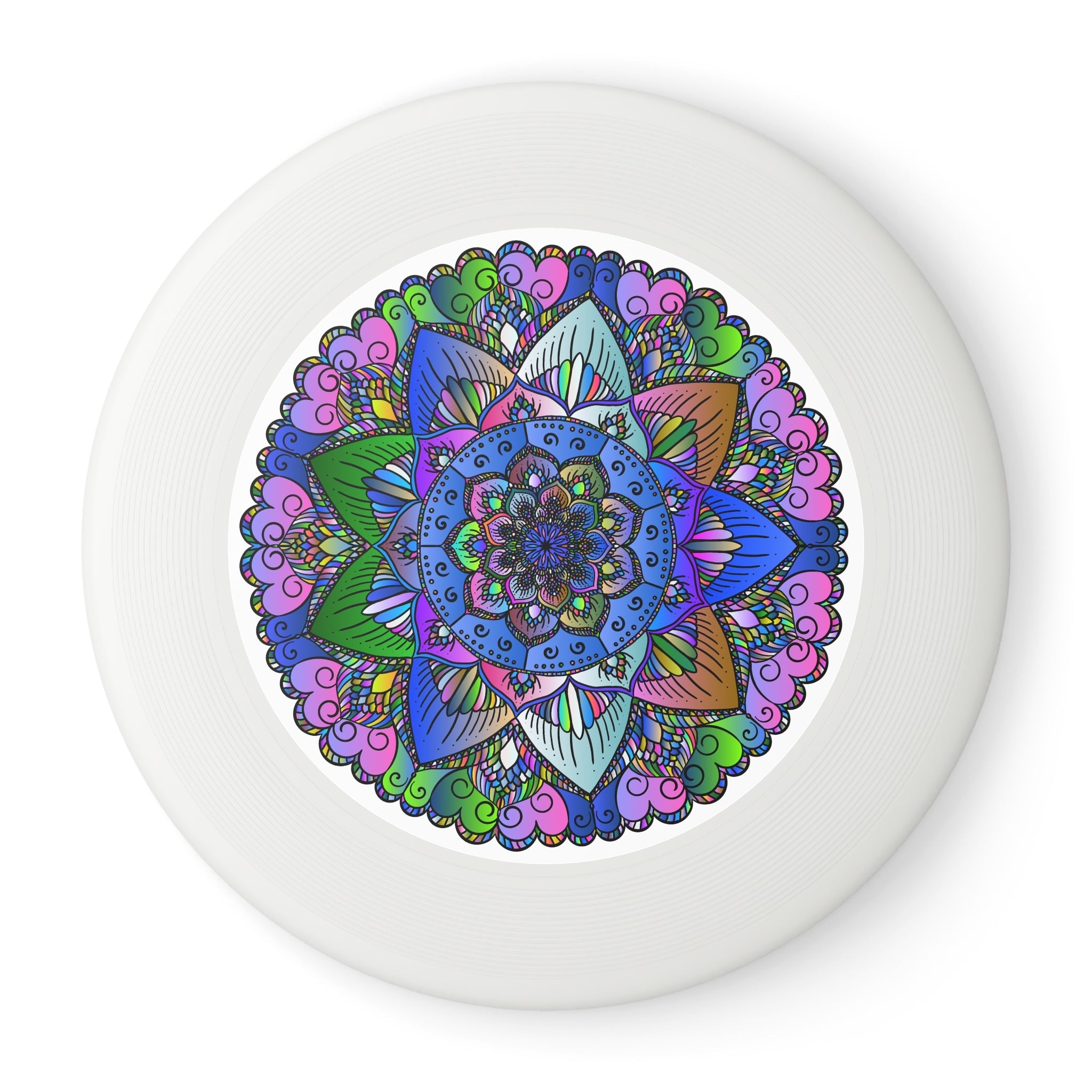 Vibrant Mandala Frisbee: Colorful Design Accessories - Blululi