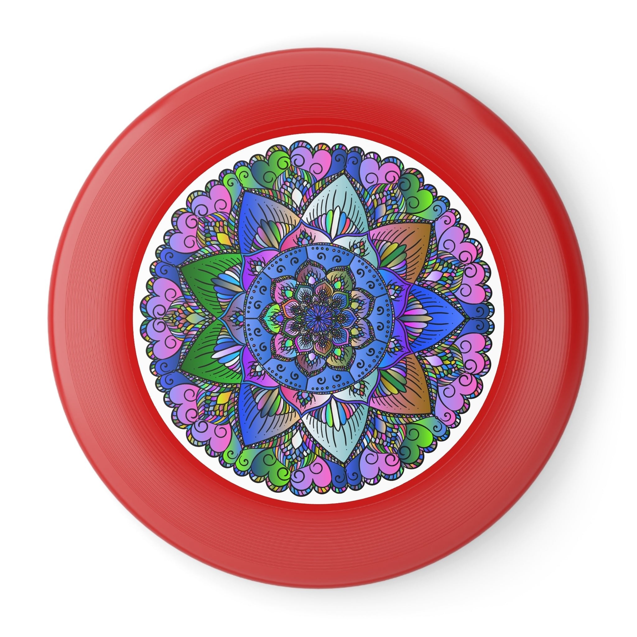 Vibrant Mandala Frisbee: Colorful Design Accessories - Blululi