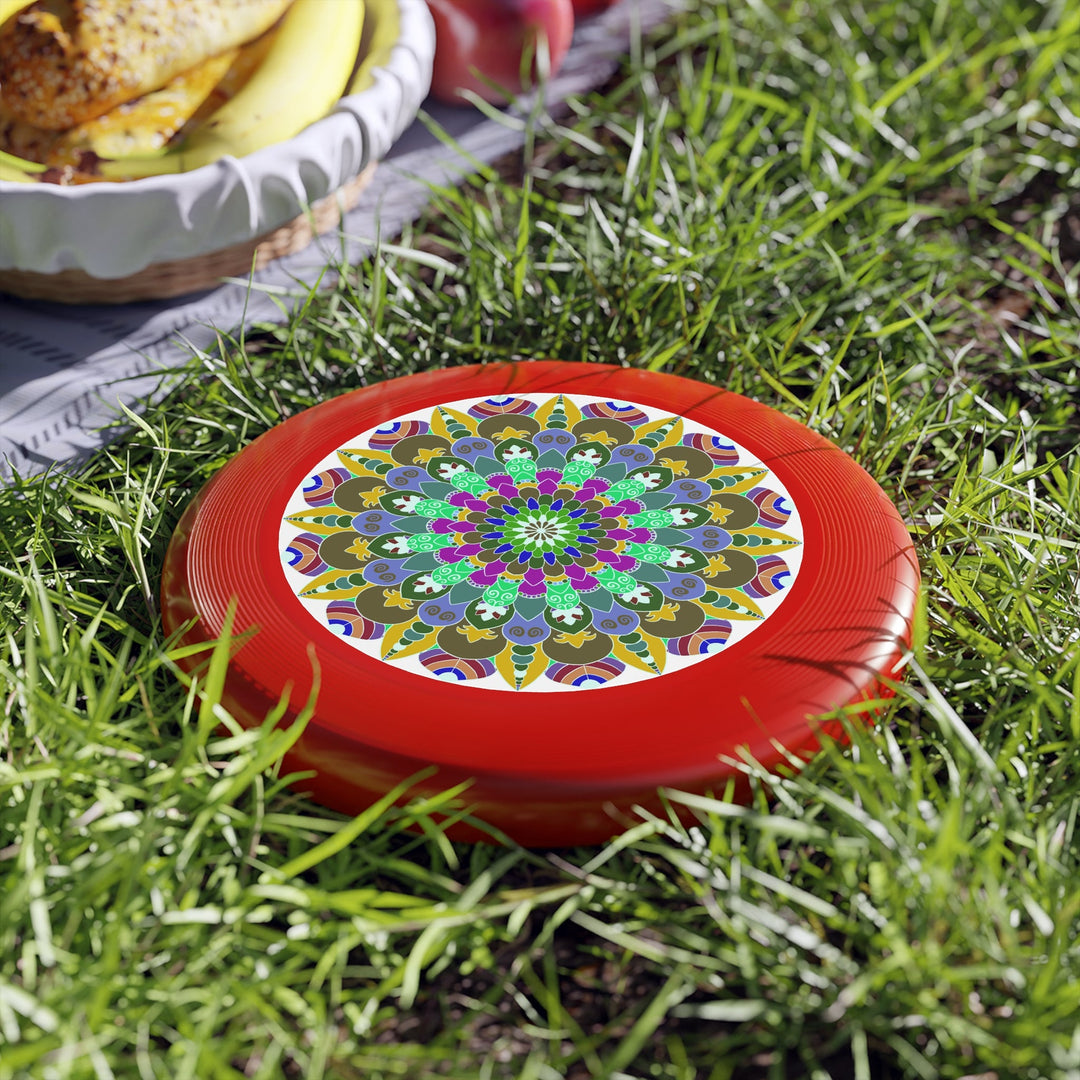 Vibrant Mandala Frisbee: Colorful Design Accessories - Blululi