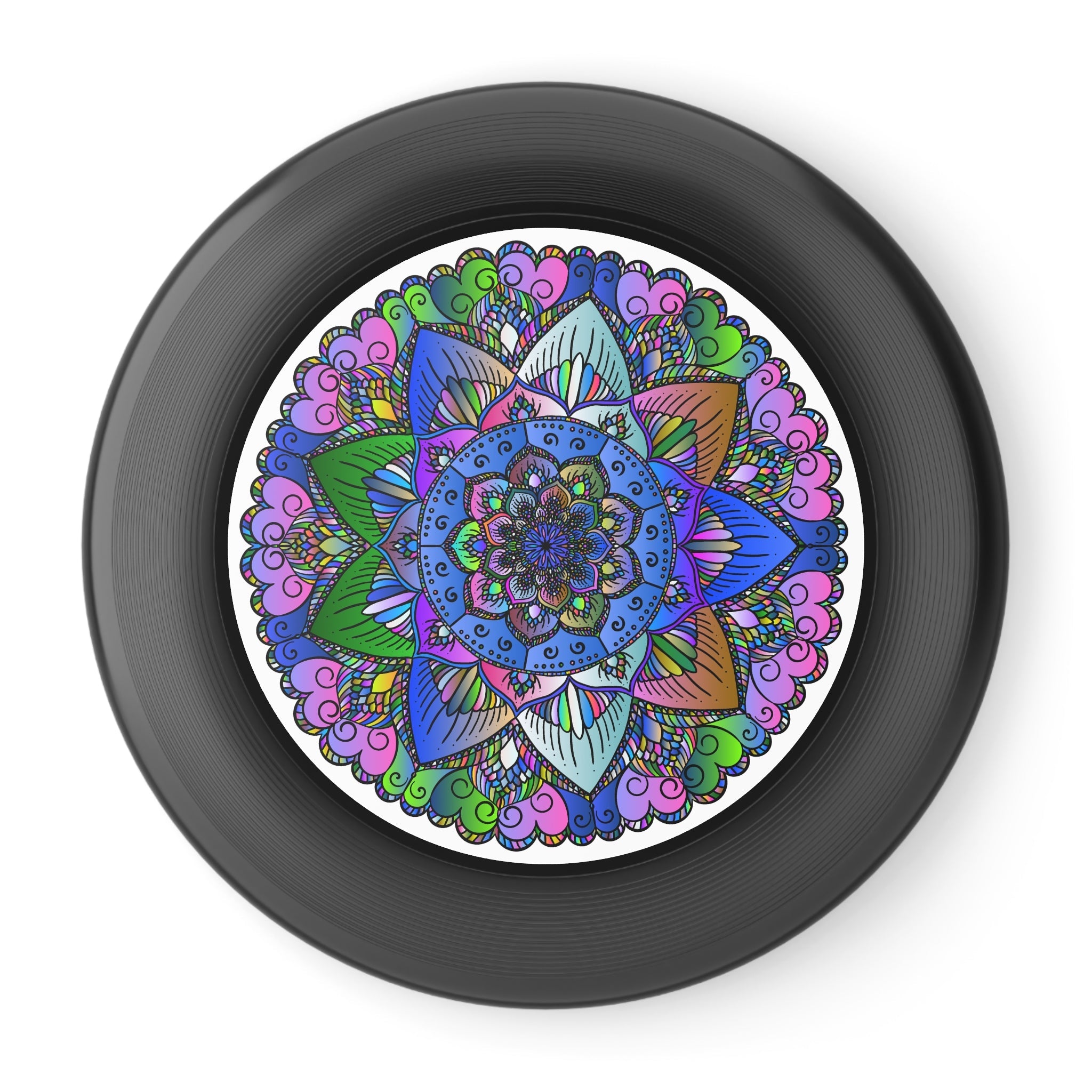 Vibrant Mandala Frisbee: Colorful Design Accessories - Blululi