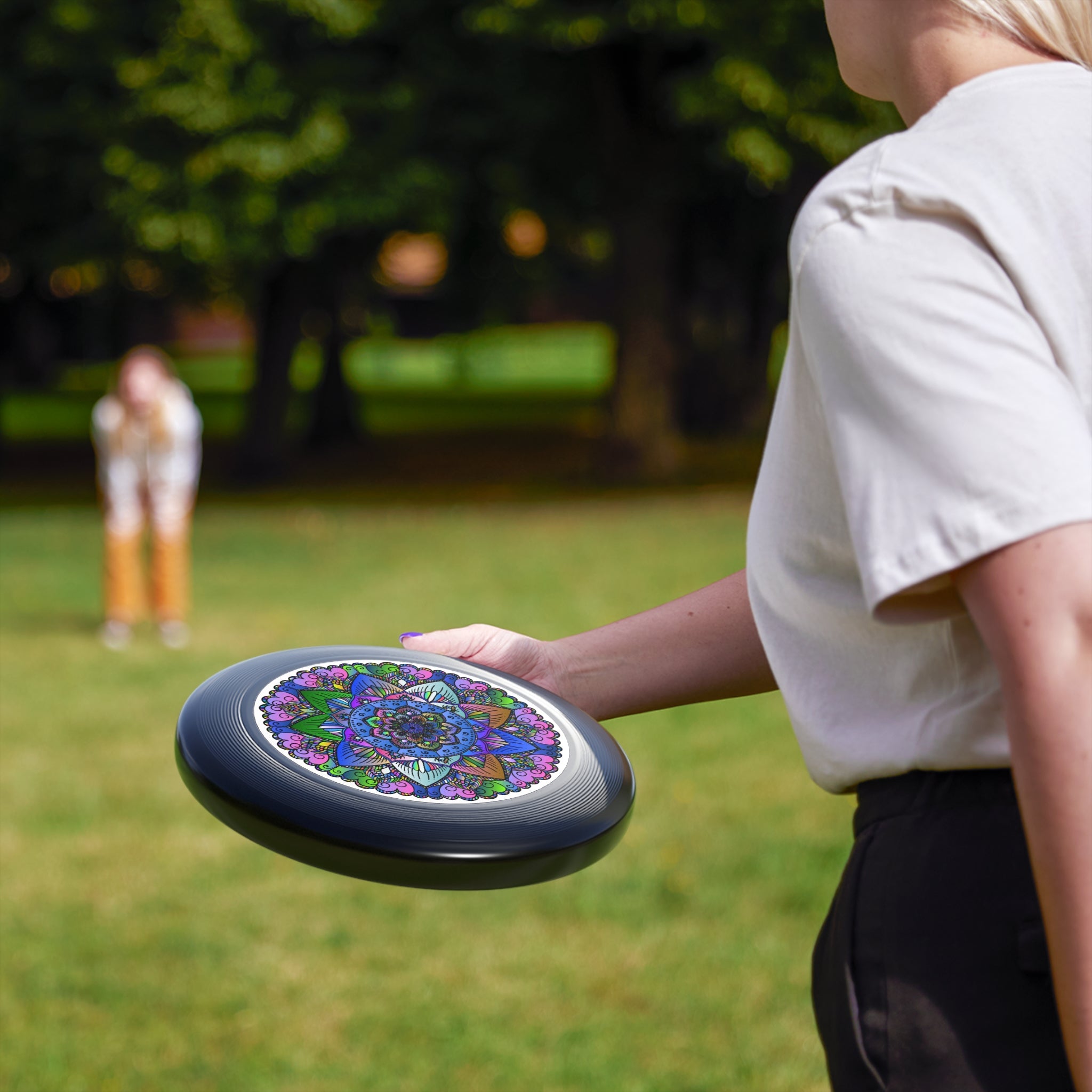 Vibrant Mandala Frisbee: Colorful Design Accessories - Blululi