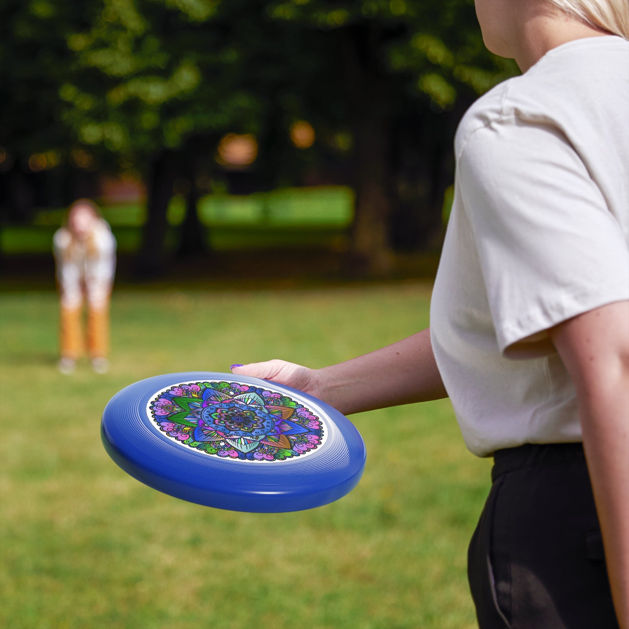 Vibrant Mandala Frisbee: Colorful Design Accessories - Blululi