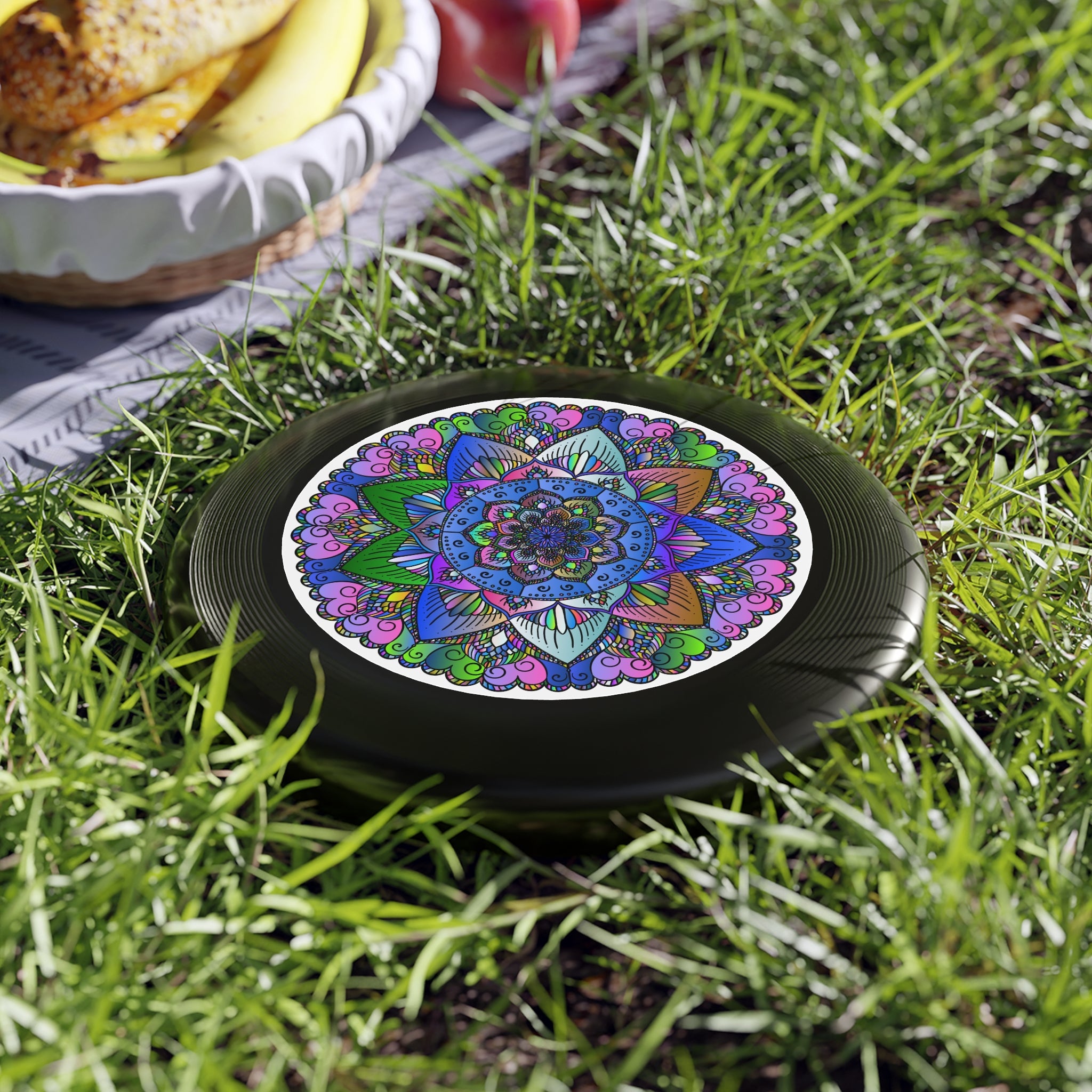 Vibrant Mandala Frisbee: Colorful Design Accessories - Blululi