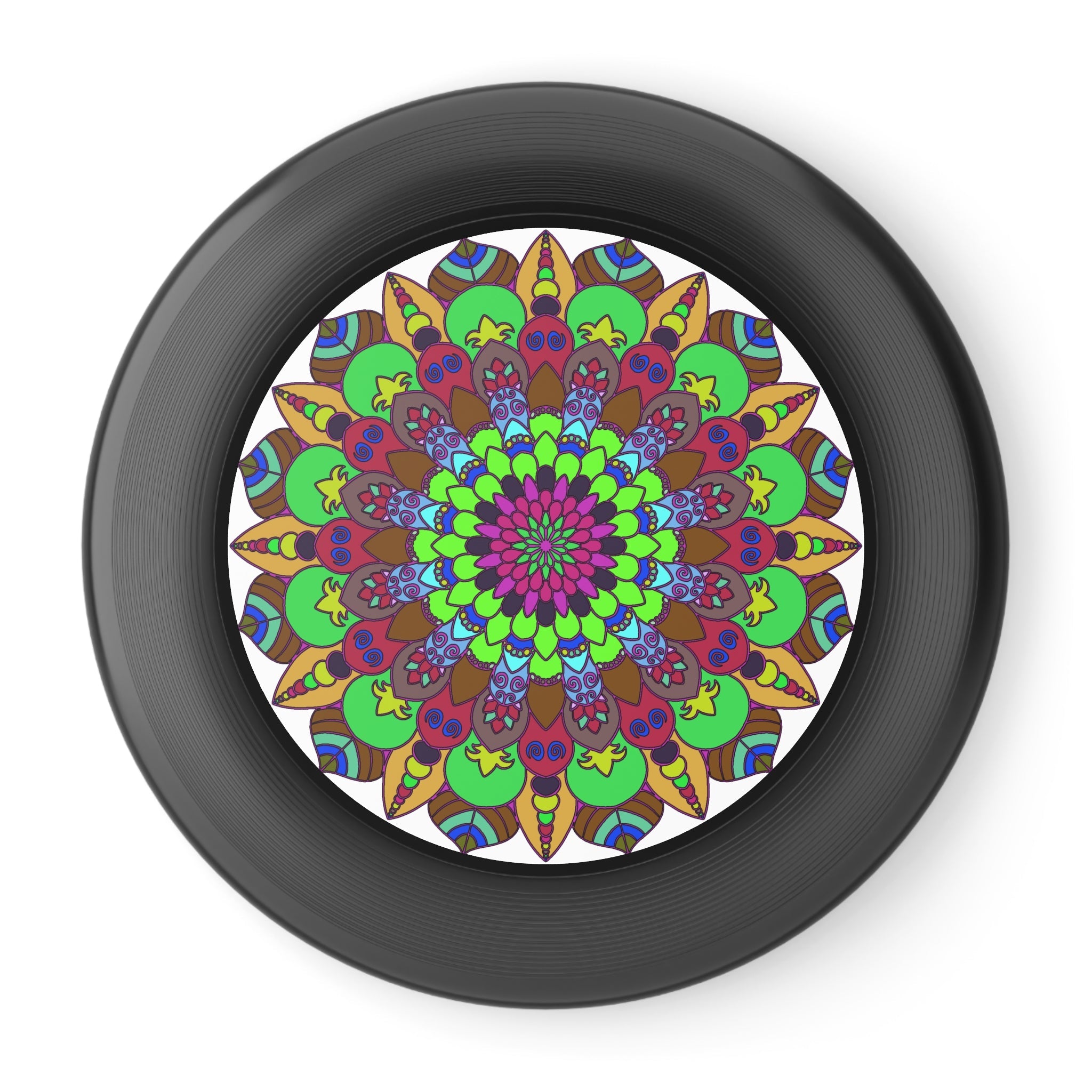 Vibrant Mandala Frisbee - Colorful Disc Accessories - Blululi