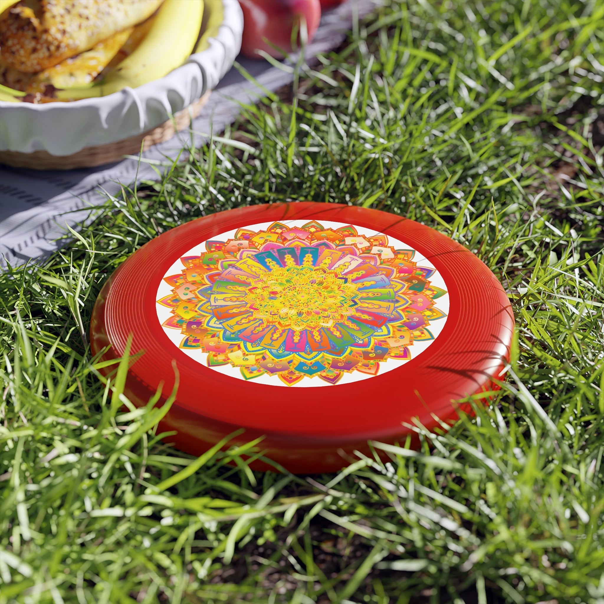 Vibrant Mandala Frisbee: Colorful Fun Accessories - Blululi