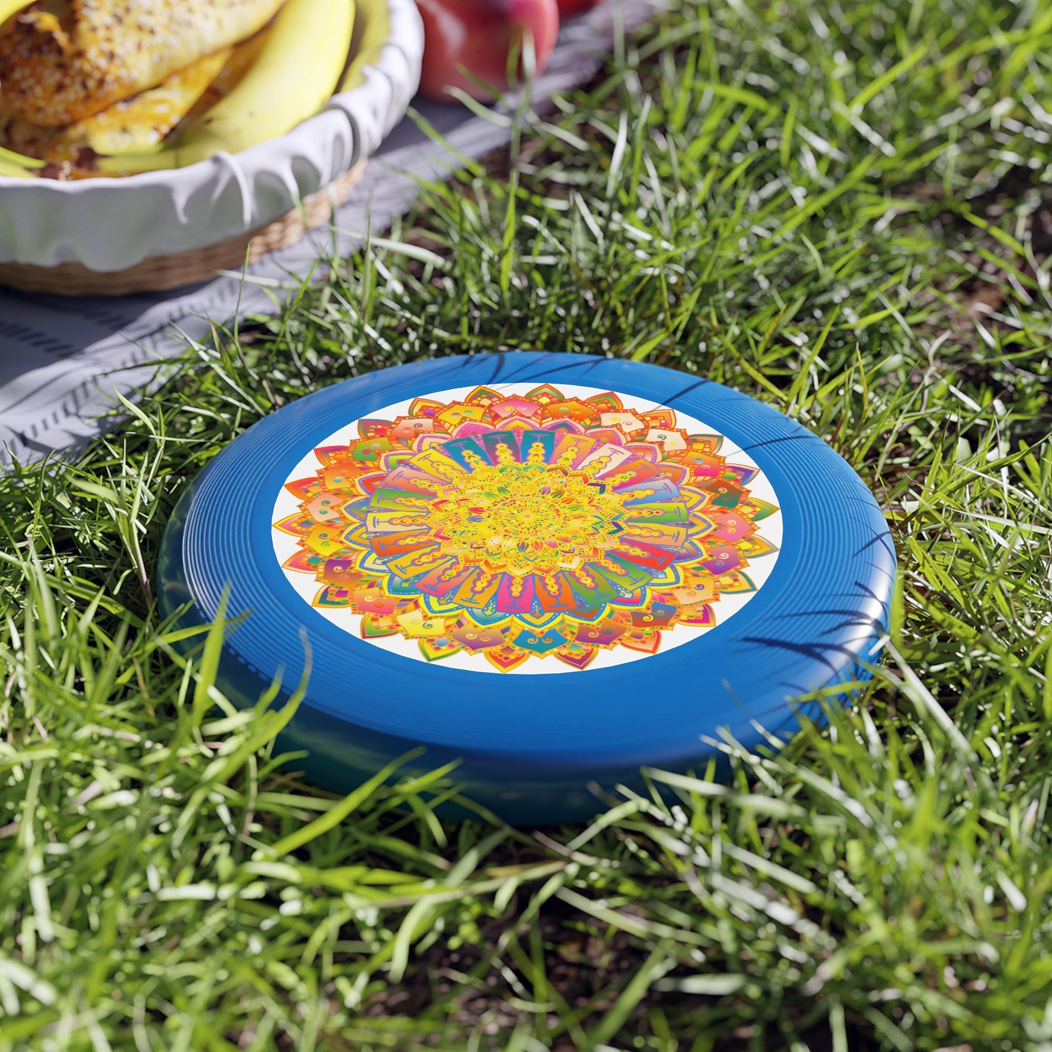 Vibrant Mandala Frisbee: Colorful Fun Accessories - Blululi