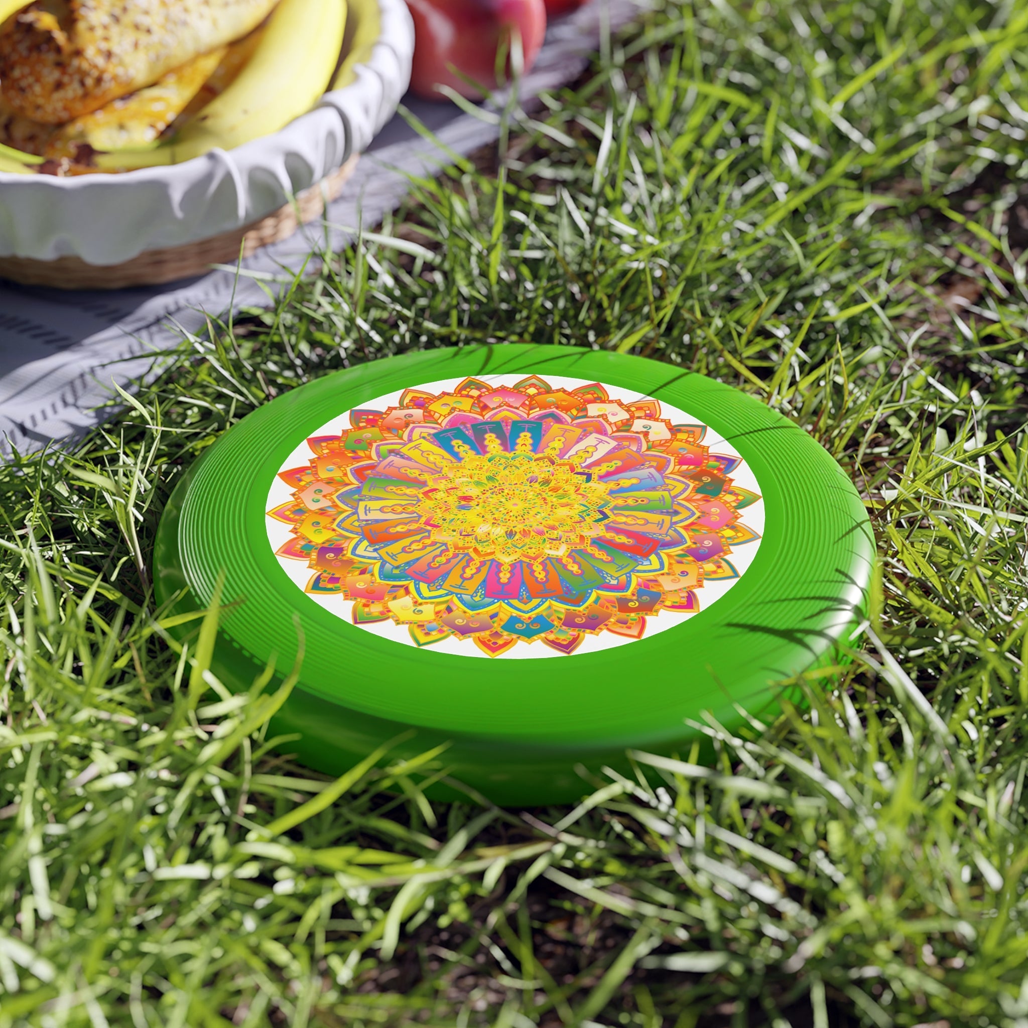 Vibrant Mandala Frisbee: Colorful Fun Accessories - Blululi