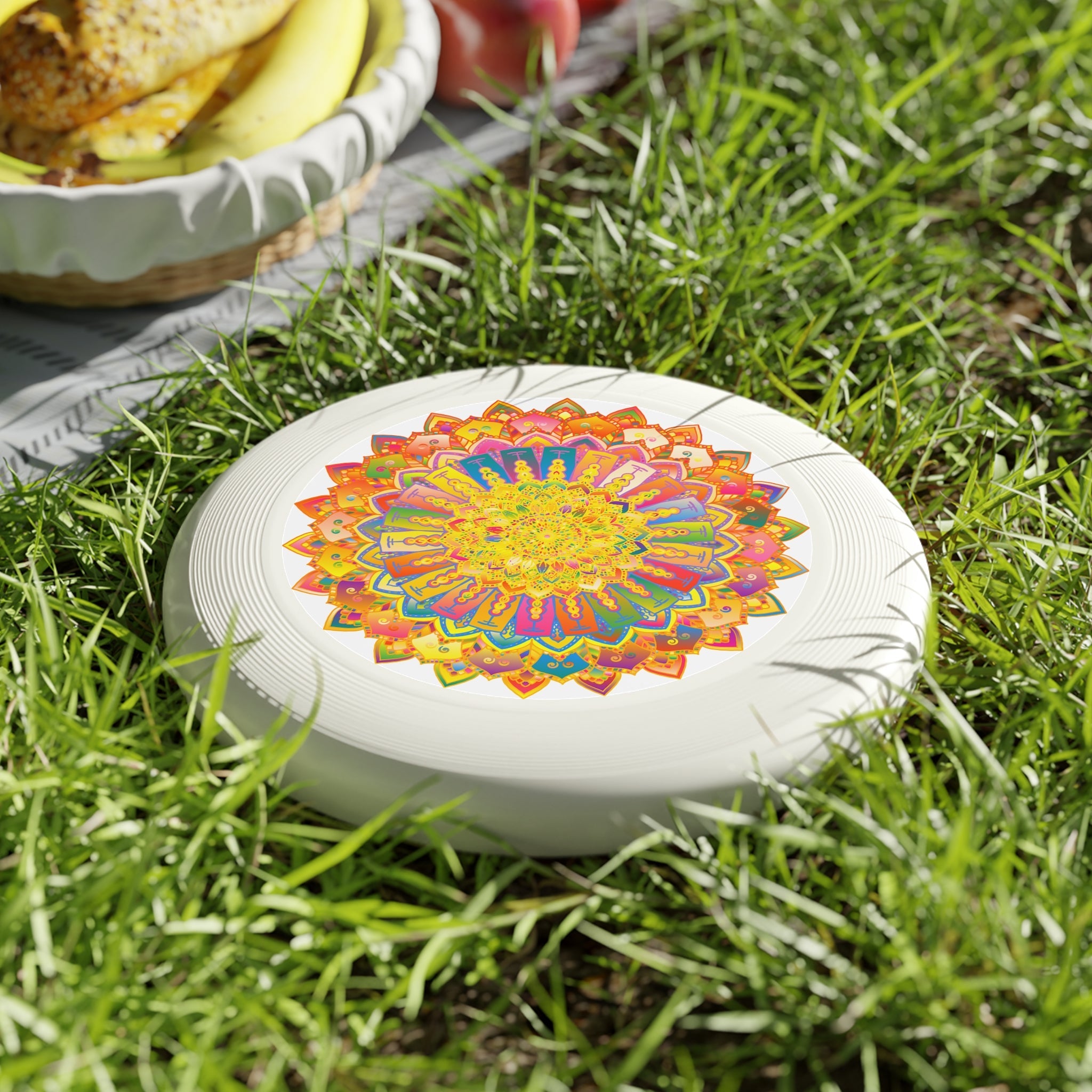 Vibrant Mandala Frisbee: Colorful Fun Accessories - Blululi