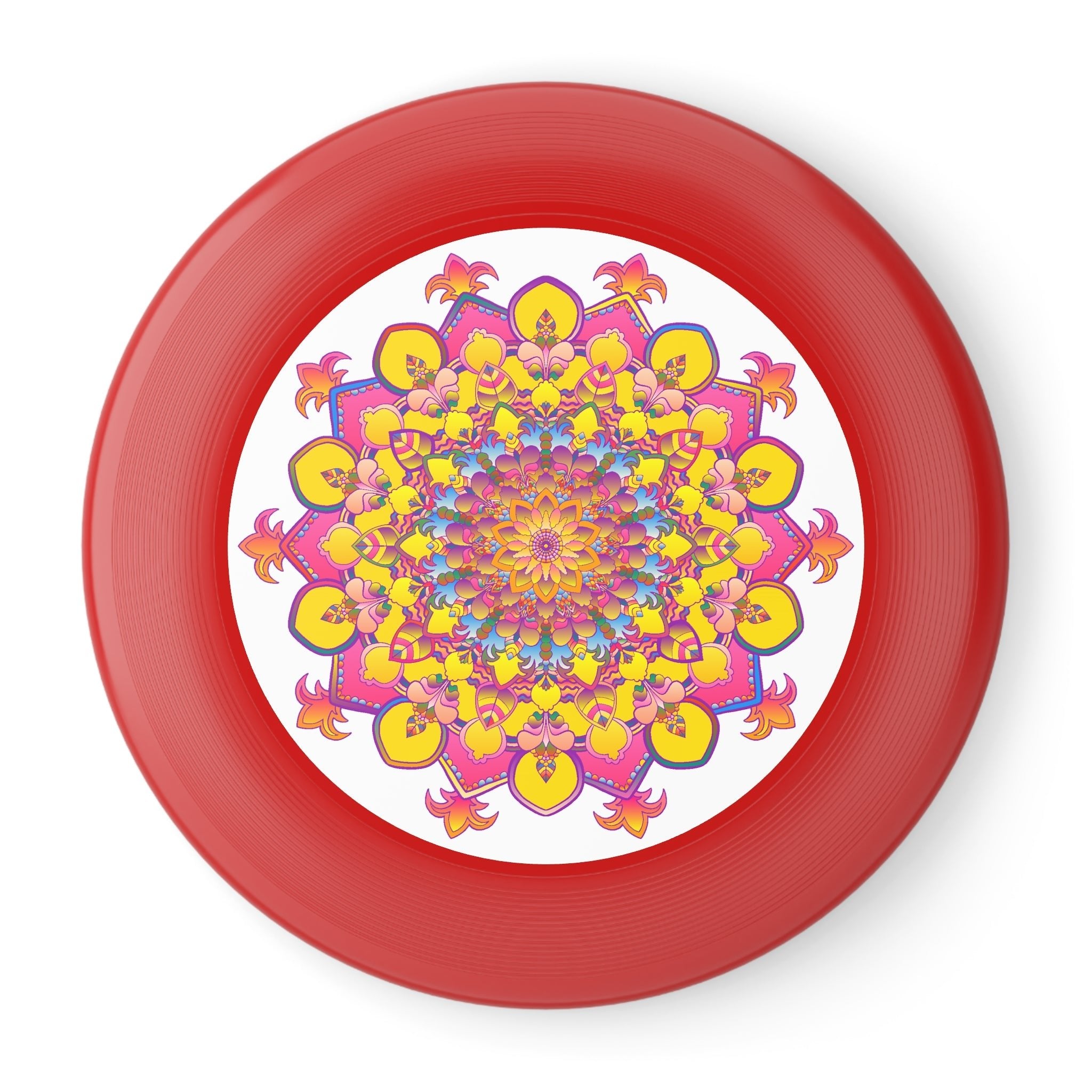 Vibrant Mandala Frisbee: Pink & Blue Accessories - Blululi