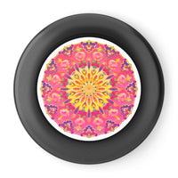 Vibrant Mandala Frisbee: Pink & Yellow Accessories - Blululi