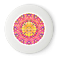 Vibrant Mandala Frisbee: Pink & Yellow Accessories - Blululi