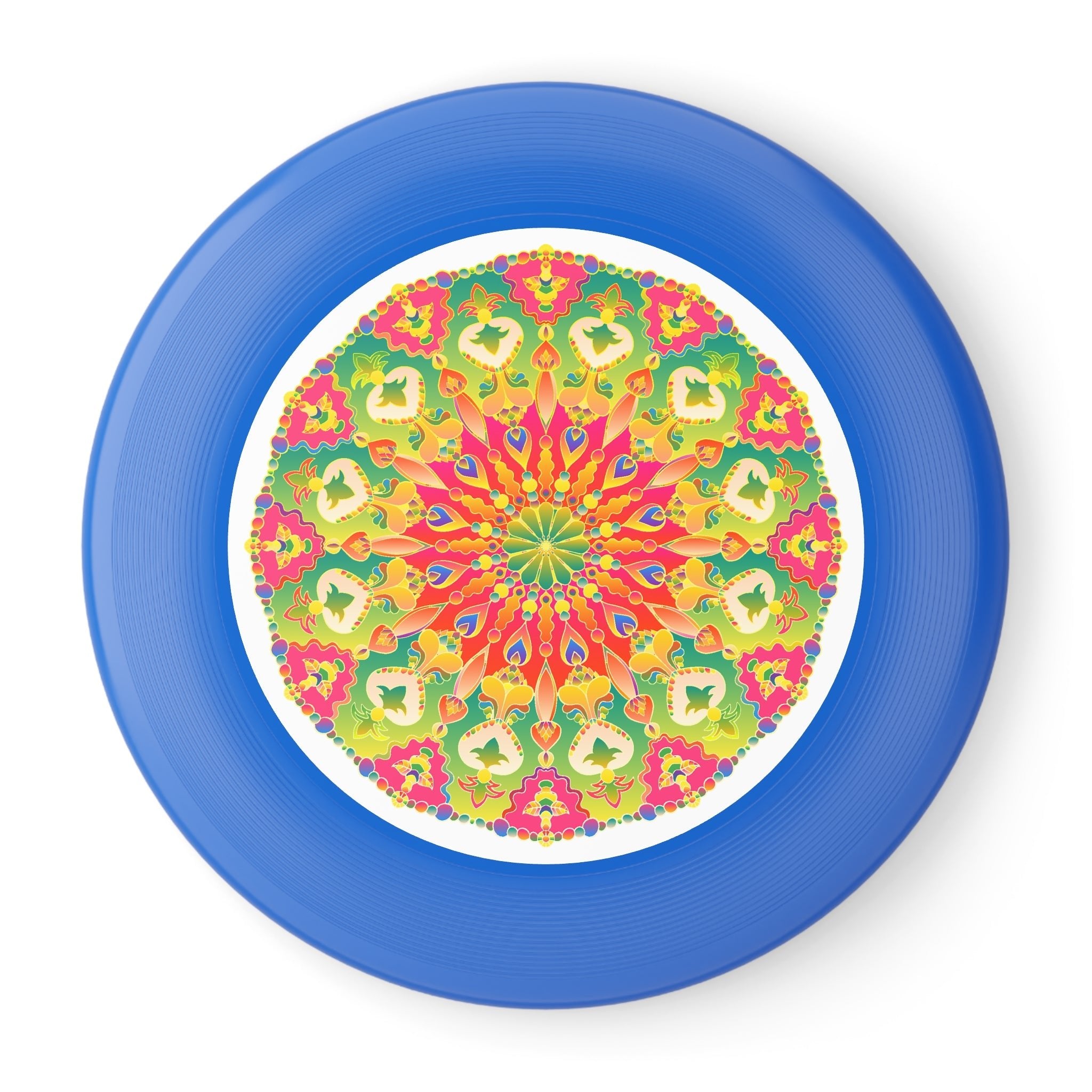 Vibrant Mandala Frisbee: Playful Art Accessories - Blululi