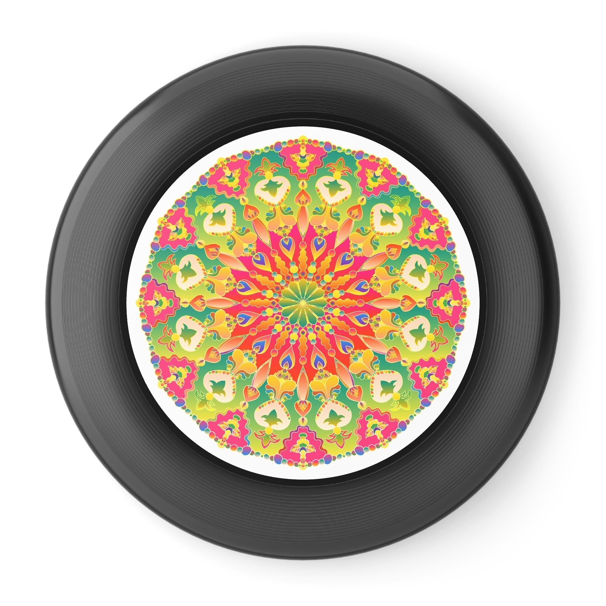 Vibrant Mandala Frisbee: Playful Art Accessories - Blululi