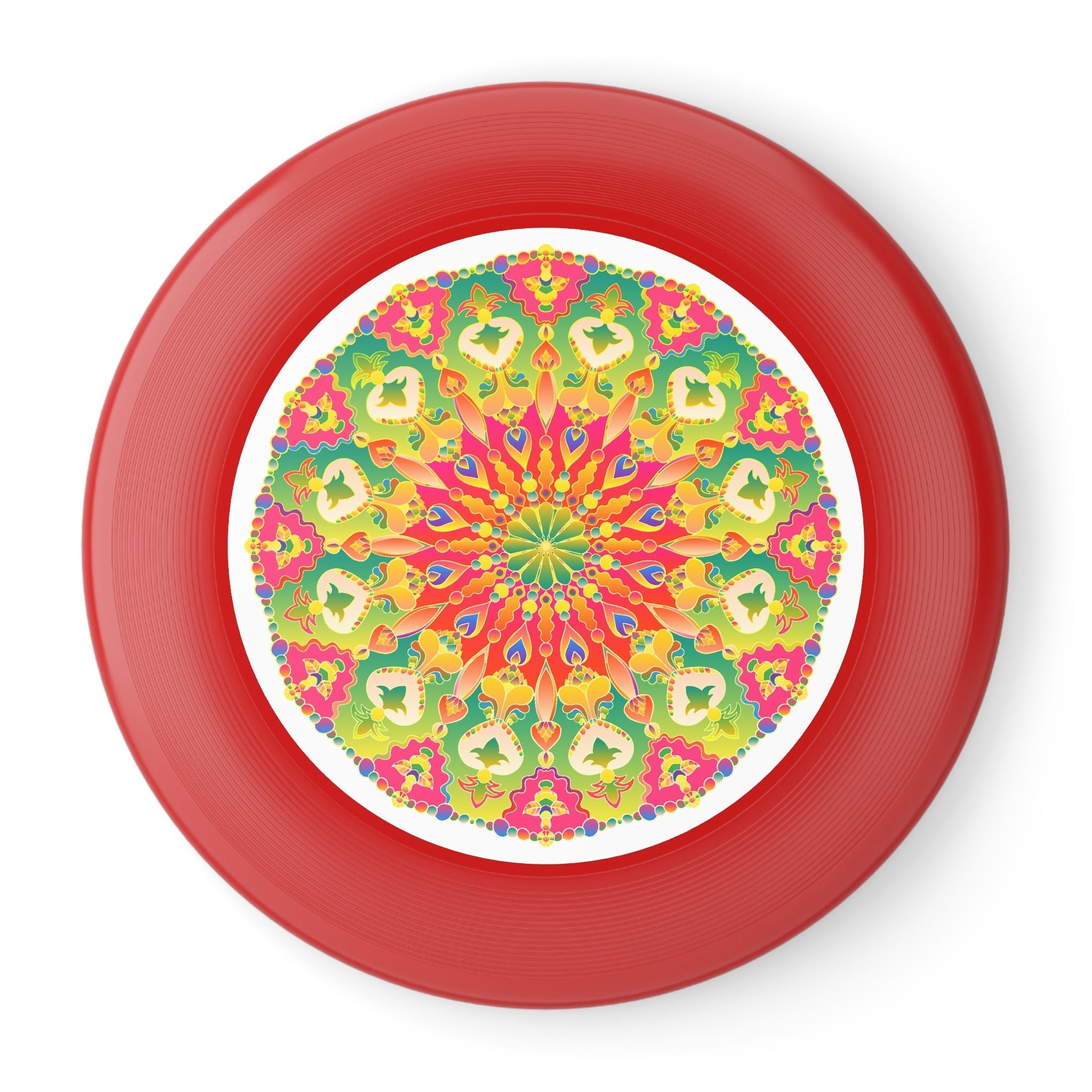 Vibrant Mandala Frisbee: Playful Art Accessories - Blululi