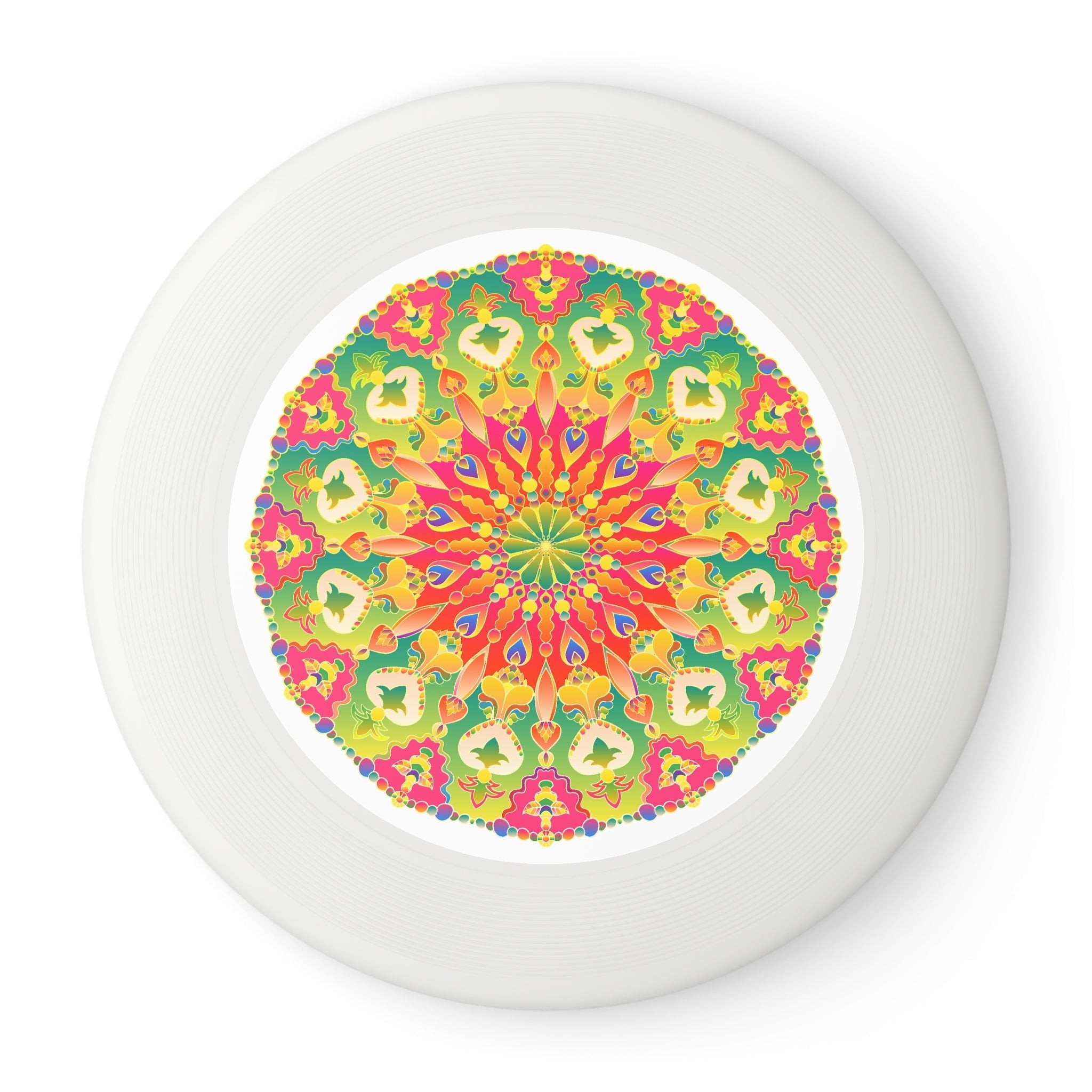 Vibrant Mandala Frisbee: Playful Art Accessories - Blululi