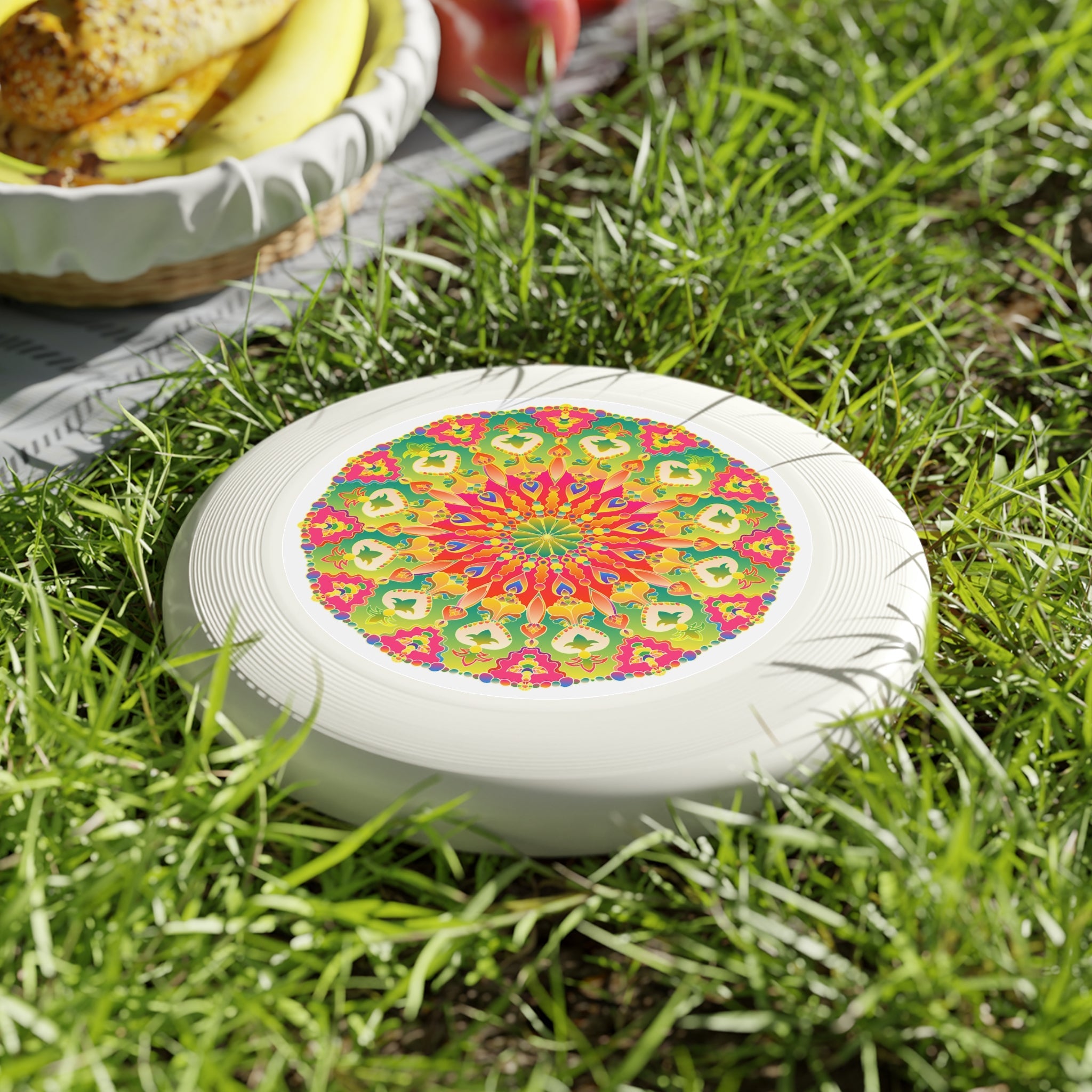 Vibrant Mandala Frisbee: Playful Art Accessories - Blululi