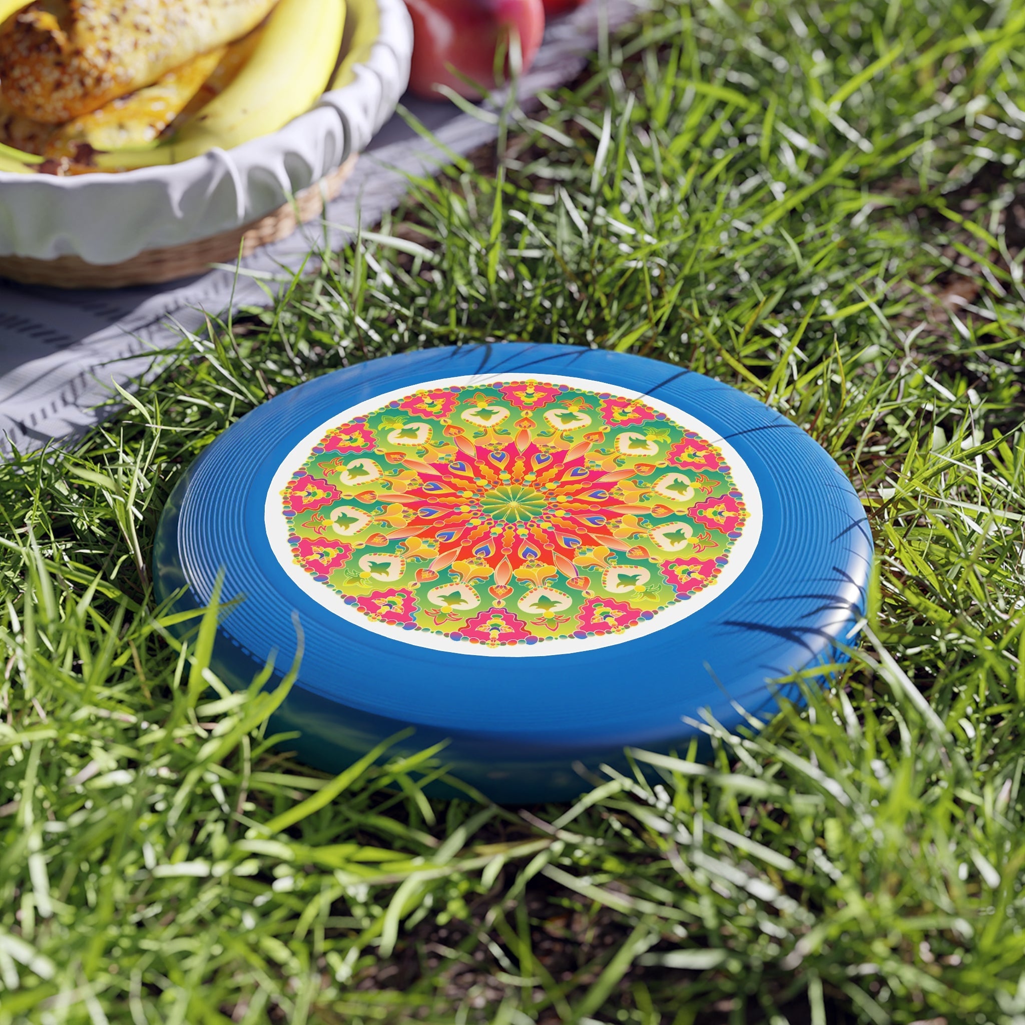 Vibrant Mandala Frisbee: Playful Art Accessories - Blululi