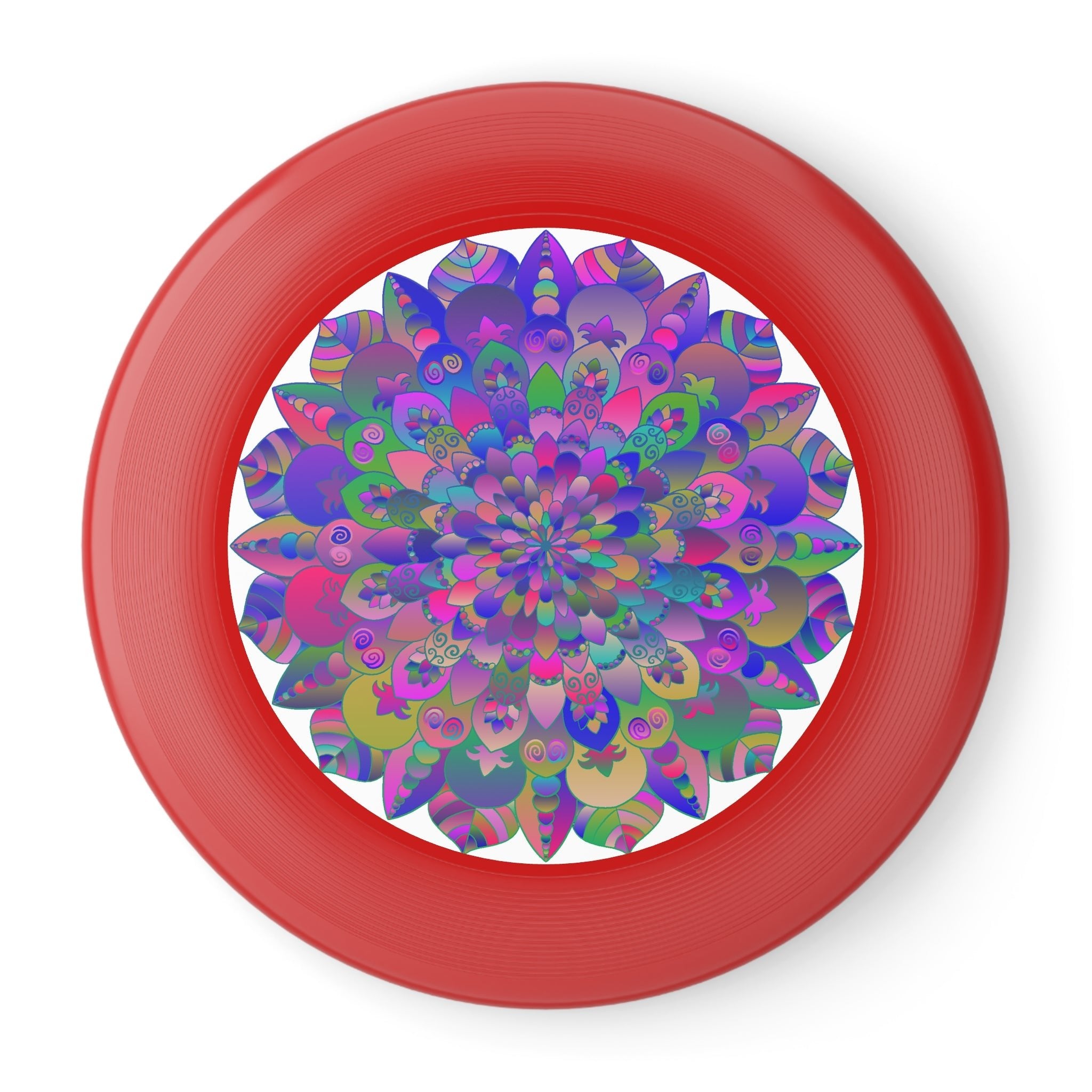 Vibrant Mandala Frisbee: Psychedelic Fun Accessories - Blululi